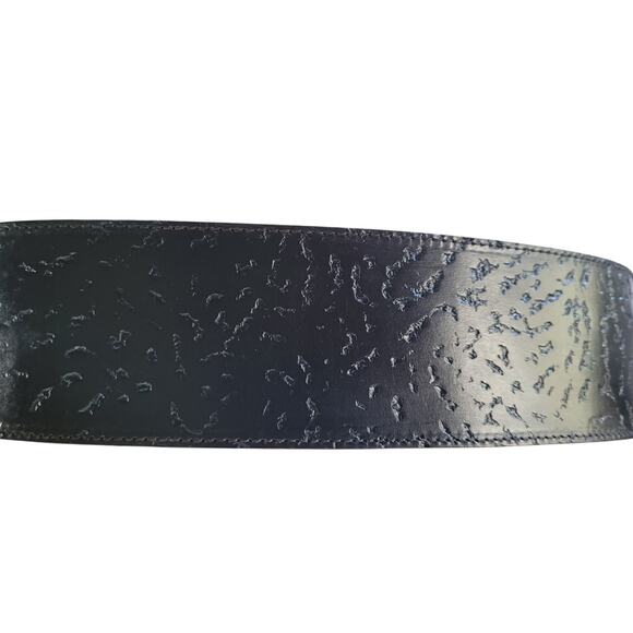 Chad Calvin Design Belt Brown Leather Unique Buckle Cowhide XS - Picture 4 of 10